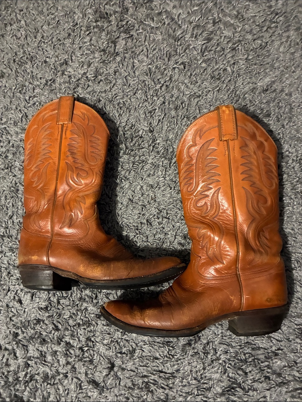 Justin brown western cowgirl boots
